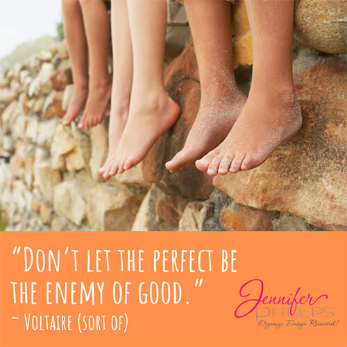 Don’t Let the Perfect Be the Enemy of Good